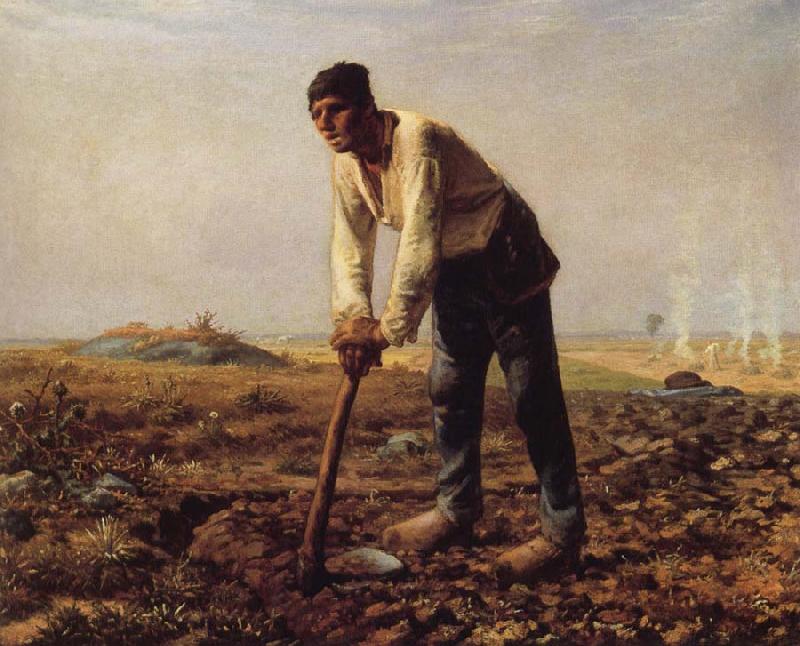 Jean Francois Millet The man with the Cut